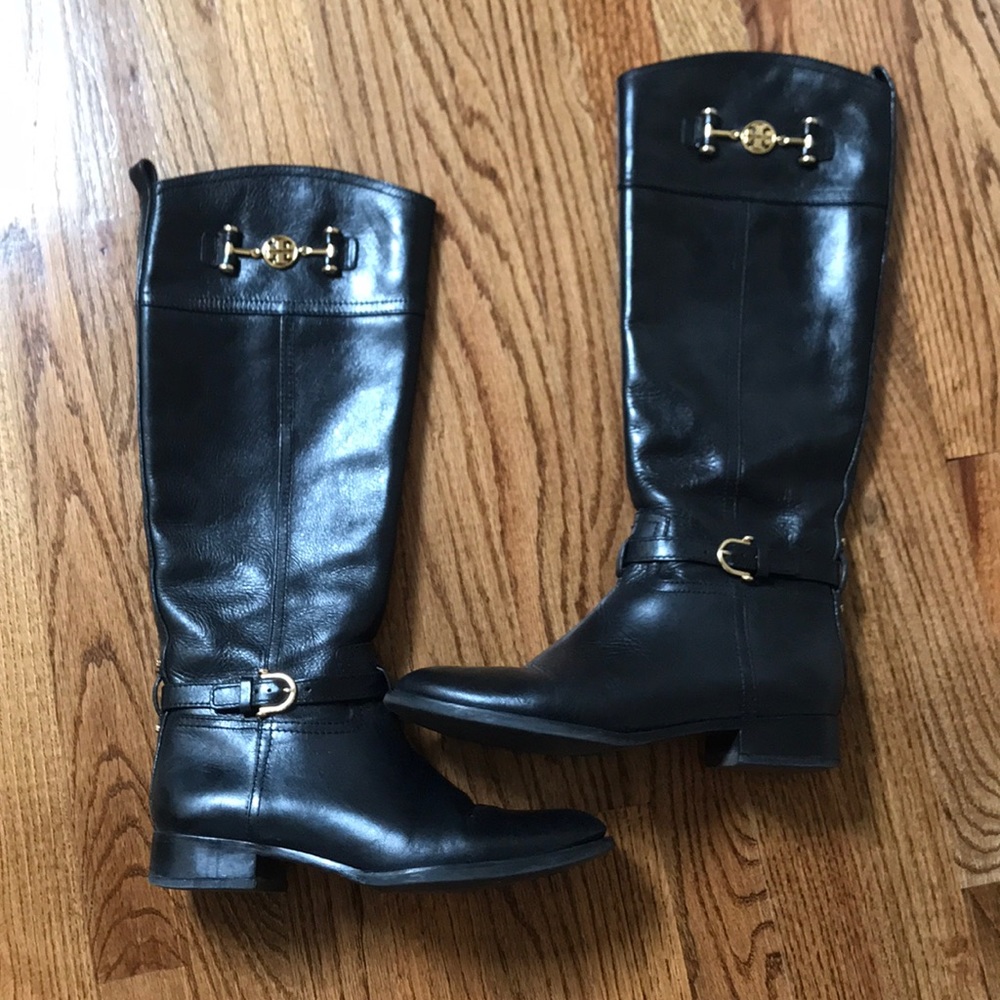 Black Tory Burch Leather Boots
